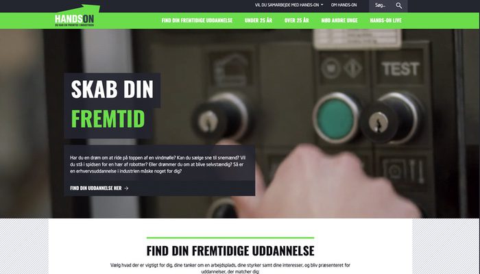 Hjemmeside - Hands On