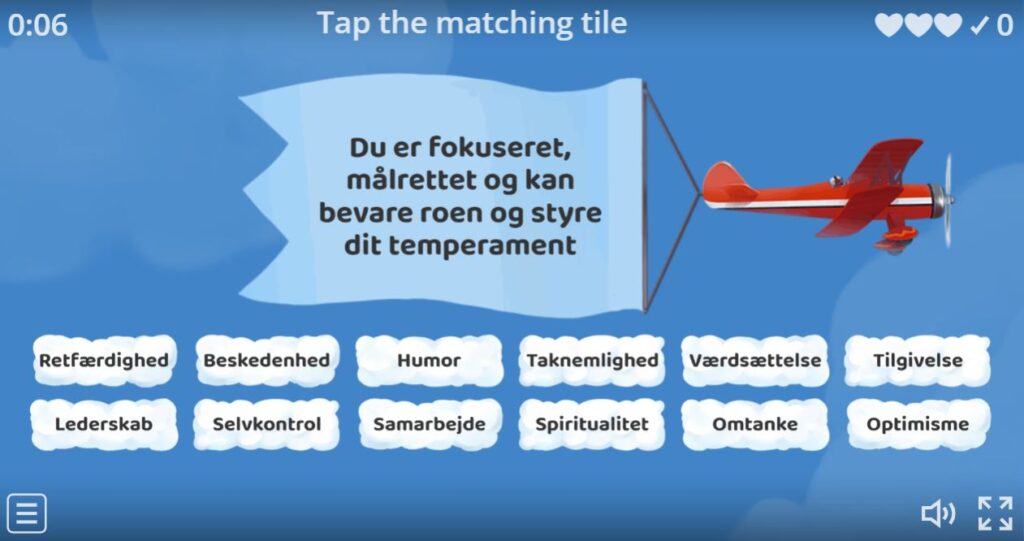 Wordwall - styrkematch